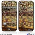 iPhone 4S Decal Style Vinyl Skin - Vincent Van Gogh Apricot Trees In Blossom2