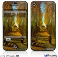 iPhone 4S Decal Style Vinyl Skin - Vincent Van Gogh Autumn