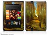 Vincent Van Gogh Autumn Decal Style Skin fits 2012 Amazon Kindle Fire HD 7 inch