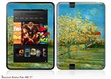 Vincent Van Gogh Orchard Decal Style Skin fits 2012 Amazon Kindle Fire HD 7 inch
