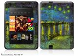 Vincent Van Gogh Rhone Decal Style Skin fits 2012 Amazon Kindle Fire HD 7 inch