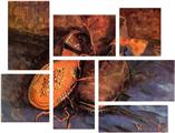 Vincent Van Gogh A Pair of Shoes - 7 Piece Fabric Peel and Stick Wall Skin Art (50x38 inches)
