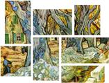 Vincent Van Gogh Roadman - 7 Piece Fabric Peel and Stick Wall Skin Art (50x38 inches)