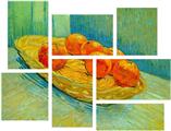 Vincent Van Gogh Six Oranges - 7 Piece Fabric Peel and Stick Wall Skin Art (50x38 inches)
