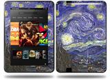 Vincent Van Gogh Starry Night Decal Style Skin fits Amazon Kindle Fire HD 8.9 inch