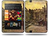 Vincent Van Gogh Backyards Of Old Houses In Antwerp In The Snow Decal Style Skin fits Amazon Kindle Fire HD 8.9 inch